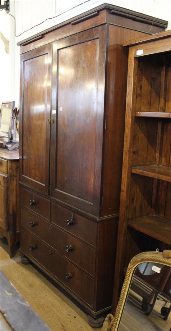 Mahogany linen press